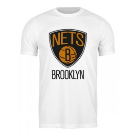 Мужская футболка с принтом Brooklyn Nets в Калуге,  |  | 