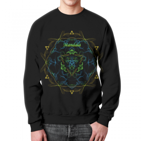 full_print_sweatshirt с принтом Узор Мандалы в Калуге,  |  | 